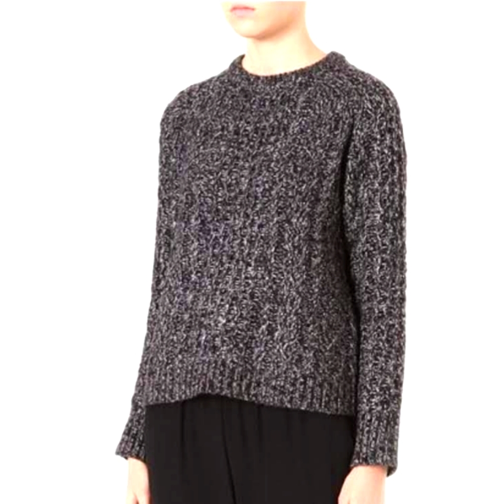 Marc Jacobs Black and Gray Crew Neck Sweater